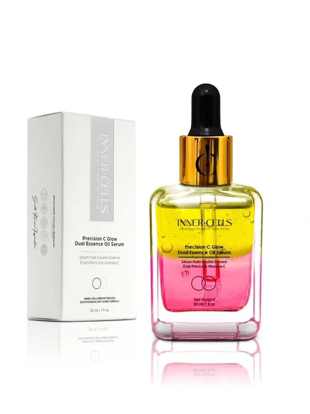 Precision C Glow Dual Essence Oil Serum - Pink & Yellow